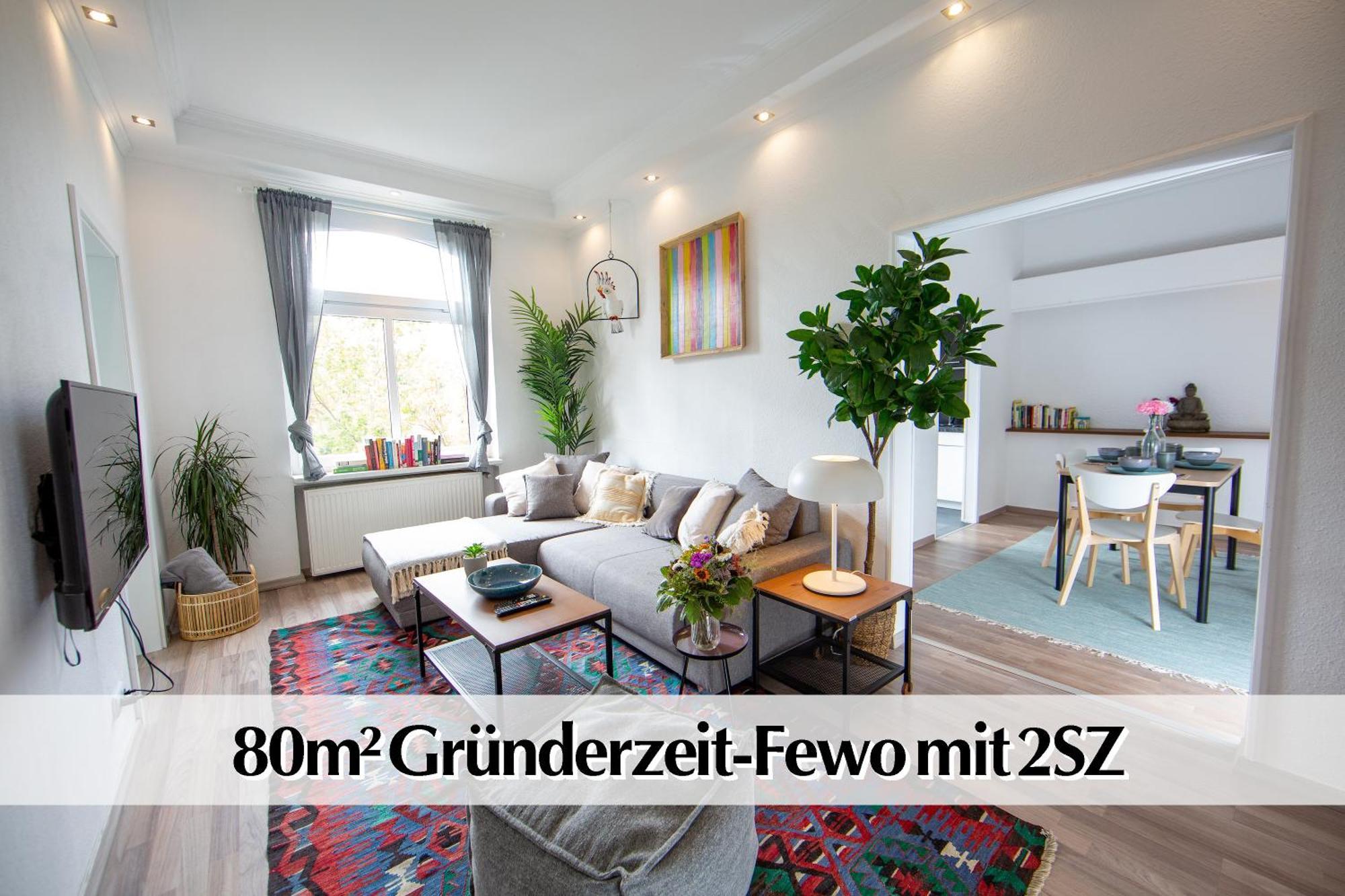 80M2 3R Wohnung Mit Privatem Parkplatz, Kingsize Betten, Smart-Tv, Etc Érfurt Exterior foto