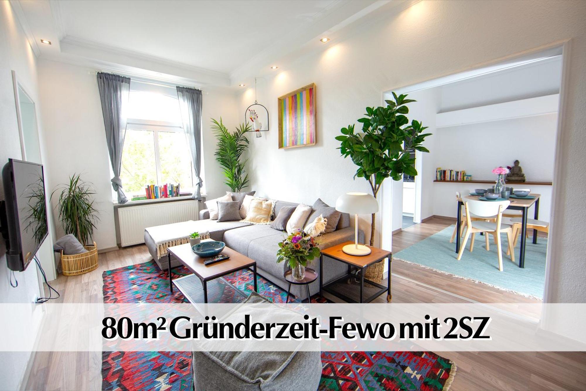 80M2 3R Wohnung Mit Privatem Parkplatz, Kingsize Betten, Smart-Tv, Etc Érfurt Exterior foto